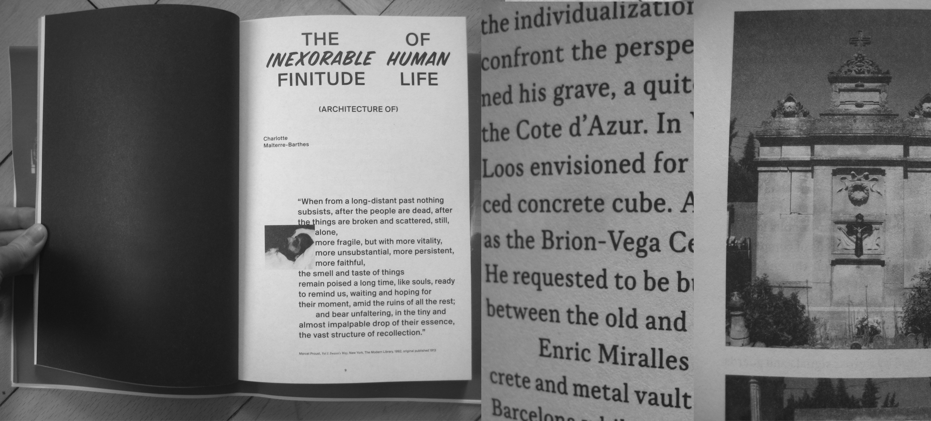 the inexorable finitude of human life (architecture of) published